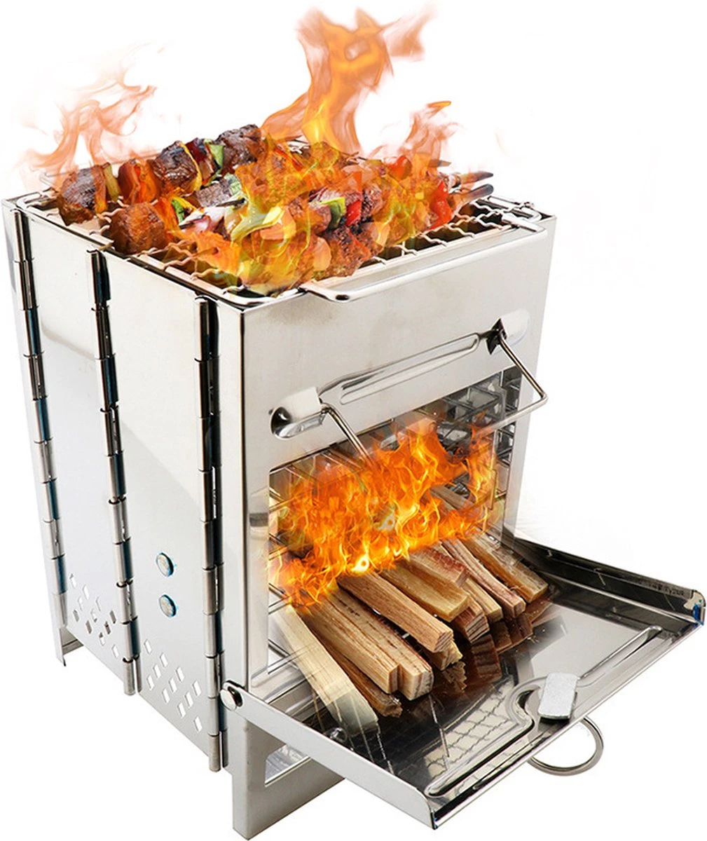 House Of Husk Draagbaar Houtkachel Voor Kamperen - Klein Camping Oven - Kampeer Kachel - Camping Kooktoestel - Camping Accessoires 1 House Of Husk Draagbaar Houtkachel Voor Kamperen - Klein Camping Oven - Kampeer Kachel - Camping Kooktoestel - Camping Accessoires