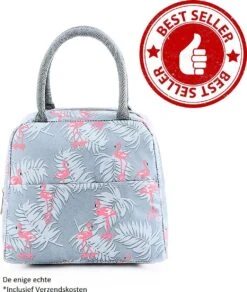 Koeltas - Lunchtas - Volwassenen En Kinderen - Compact & Handig: Zomer - Picknick -School - Lunch - Werk - Grijs Flamingo 17 Koeltas - Lunchtas - Volwassenen En Kinderen - Compact & Handig: Zomer - Picknick -School - Lunch - Werk - Grijs Flamingo -Campingwinkels 1016x1200 4