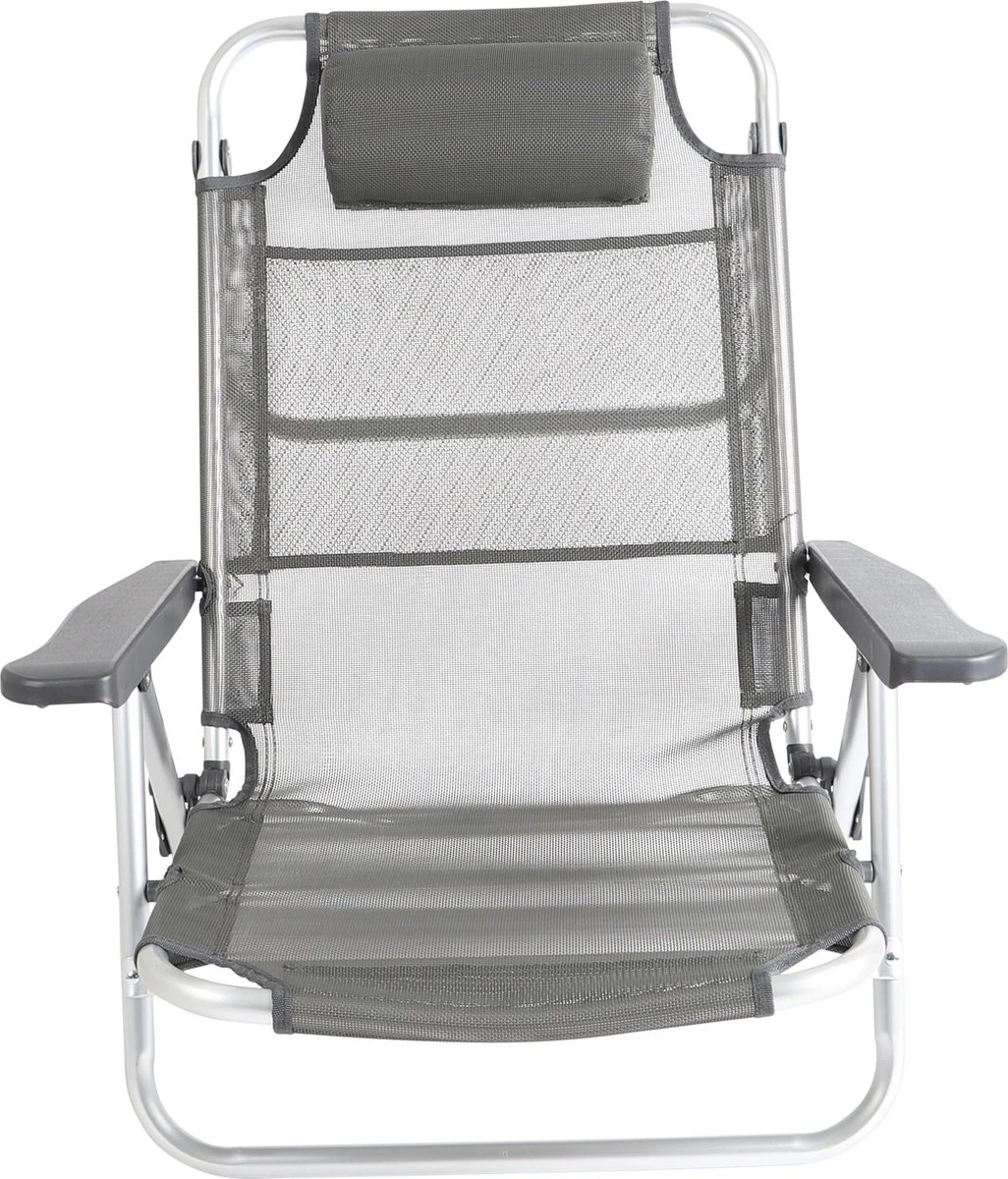 Bo-Camp Beach Chair - Monaco - Aluminium - Grijs 9 Bo-Camp Beach Chair - Monaco - Aluminium - Grijs - Afbeelding 9
