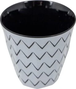 Bo-Camp Servies - Mix & Match - 16 Delig - Zwart/Wit -Campingwinkels 1027x1200 2