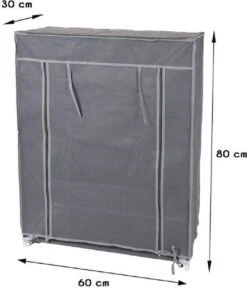 Merkloos GARDEROBE KAST - 3 SCHAPPEN - 60X30X80 CM 9 Merkloos GARDEROBE KAST - 3 SCHAPPEN - 60X30X80 CM -Campingwinkels 1030x1200