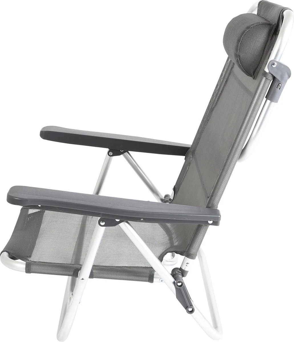 Bo-Camp Beach Chair - Monaco - Aluminium - Grijs 7 Bo-Camp Beach Chair - Monaco - Aluminium - Grijs - Afbeelding 7