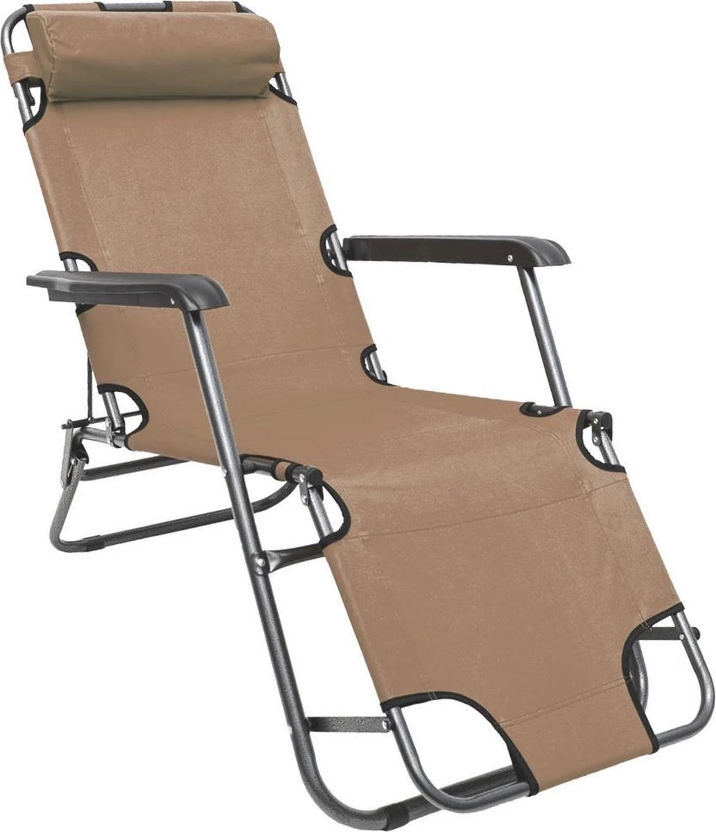 Ligstoel Opvouwbaar 155x60cm - Lichte Ligbed Relaxstoel Tuinstoel Campingstoel Strandstoel 6 Ligstoel Opvouwbaar 155x60cm - Lichte Ligbed Relaxstoel Tuinstoel Campingstoel Strandstoel - Image 6