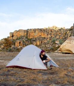 Cloud Up 3 Upgraded - Naturehike® - Tent 3 Persoons - Lichtgewicht Tent - Incl. Grondzeil - 20D 4000MM - Outdoor Kampeertent - Waterdicht - Hiking & Wandelen -Campingwinkels 1040x1200 2