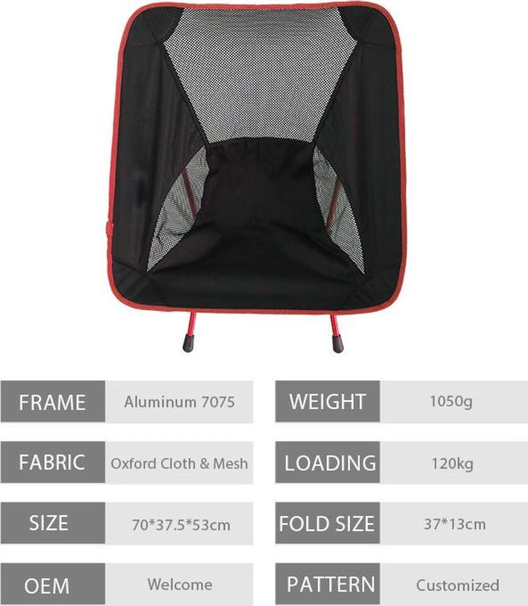 Lopoleis® Campingstoel – Campingstoel Opvouwbaar – Visstoel – Vouwstoel – Strandstoel – Inklapbaar – Lichtgewicht – Outdoor Stoel 8 Lopoleis® Campingstoel – Campingstoel Opvouwbaar – Visstoel – Vouwstoel – Strandstoel – Inklapbaar – Lichtgewicht – Outdoor Stoel - Image 8