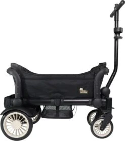 Deryan Luxe Sandy Bolderkar - Duo Buggy - Tandem Buggy - Opvouwbaar - Inklapbare Bolderwagen - Duo Kinderwagen - Zwart -Campingwinkels 1061x1200 3