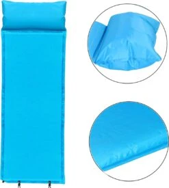 Springos Slaapmat | Zelfopblazend | 186 Cm | Inclusief Hoes & Hoofdkussen | Lichtblauw -Campingwinkels 1079x1200 1