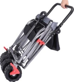 AREBOS Handkar | Transportwagen | Apparatuurwagen | Opvouwbaar | Duwstang| Zwart -Campingwinkels 1082x1200 11