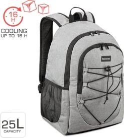 Bomoe Koeltas Rugzak IceBreezer KR45 Koelrugzak Grijs 45x19x33 Cm - 25 Liter -Campingwinkels 1082x1200 8