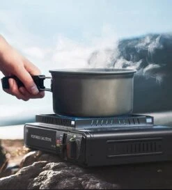 IBright Draagbare Camping Kooktoestel - Gasbrander - 1 Pits Gaspit - Elektrische Ontsteking - 2900 Watt - Met Koffer - Zwart -Campingwinkels 1086x1200 2