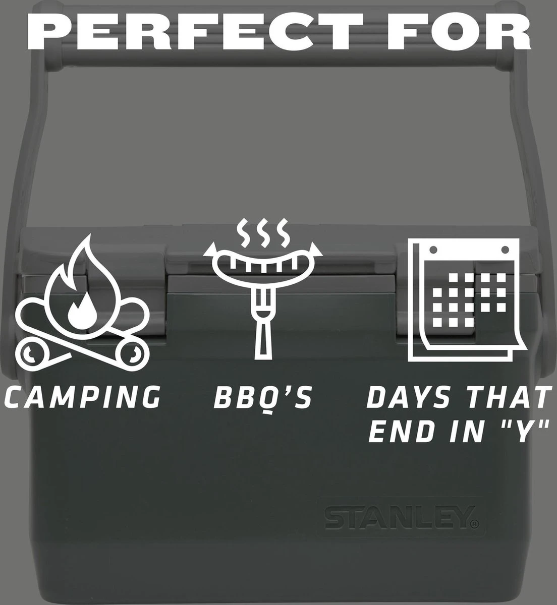 Stanley The Easy Carry Outdoor Cooler 15,1L - Koelbox - Green 7 Stanley The Easy Carry Outdoor Cooler 15,1L - Koelbox - Green - Afbeelding 7