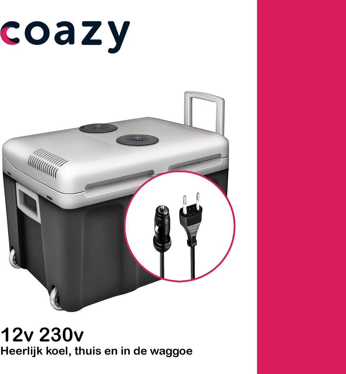 Koelbox Met Wielen Voor Auto & Camping Warm En Koud 40L - Frigobox Elektrisch 12v 230 Volt - MiniBar - Mini Koelkast | Verkoelt En Verwarmt | Eco-modus - Minibar - Mini Koelkast 10 Koelbox Met Wielen Voor Auto & Camping Warm En Koud 40L - Frigobox Elektrisch 12v 230 Volt - MiniBar - Mini Koelkast | Verkoelt En Verwarmt | Eco-modus - Minibar - Mini Koelkast - Image 10