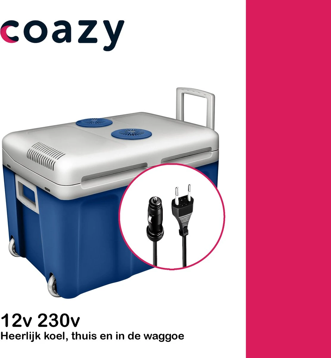 Koelbox Met Wielen Voor Auto & Camping Warm En Koud 40L - Frigobox Elektrisch 12v 230 Volt - MiniBar - Mini Koelkast | Verkoelt En Verwarmt | Eco-modus - Minibar - Mini Koelkast 9 Koelbox Met Wielen Voor Auto & Camping Warm En Koud 40L - Frigobox Elektrisch 12v 230 Volt - MiniBar - Mini Koelkast | Verkoelt En Verwarmt | Eco-modus - Minibar - Mini Koelkast - Image 9
