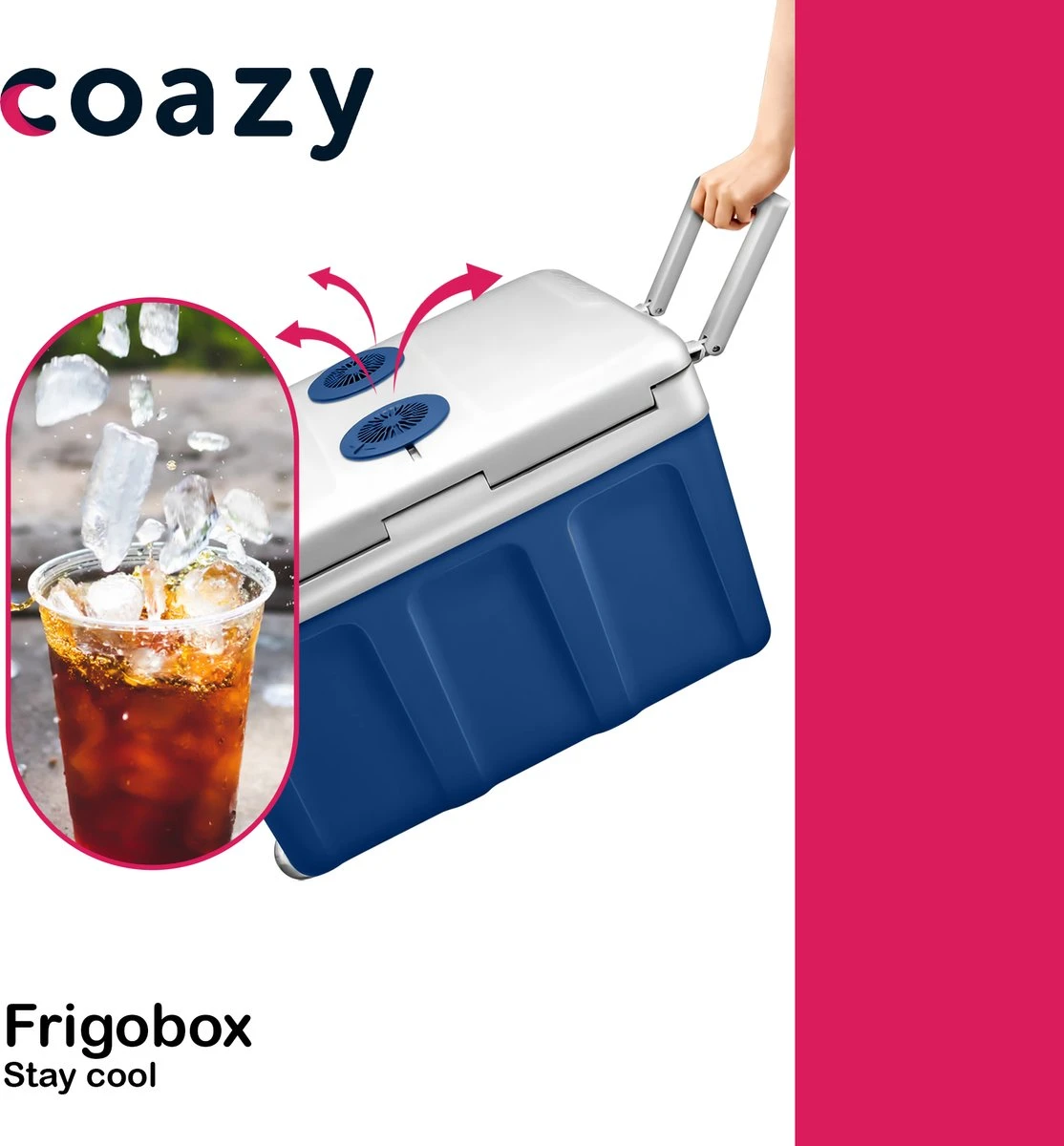 Koelbox Met Wielen Voor Auto & Camping Warm En Koud 40L - Frigobox Elektrisch 12v 230 Volt - MiniBar - Mini Koelkast | Verkoelt En Verwarmt | Eco-modus - Minibar - Mini Koelkast 5 Koelbox Met Wielen Voor Auto & Camping Warm En Koud 40L - Frigobox Elektrisch 12v 230 Volt - MiniBar - Mini Koelkast | Verkoelt En Verwarmt | Eco-modus - Minibar - Mini Koelkast - Image 5