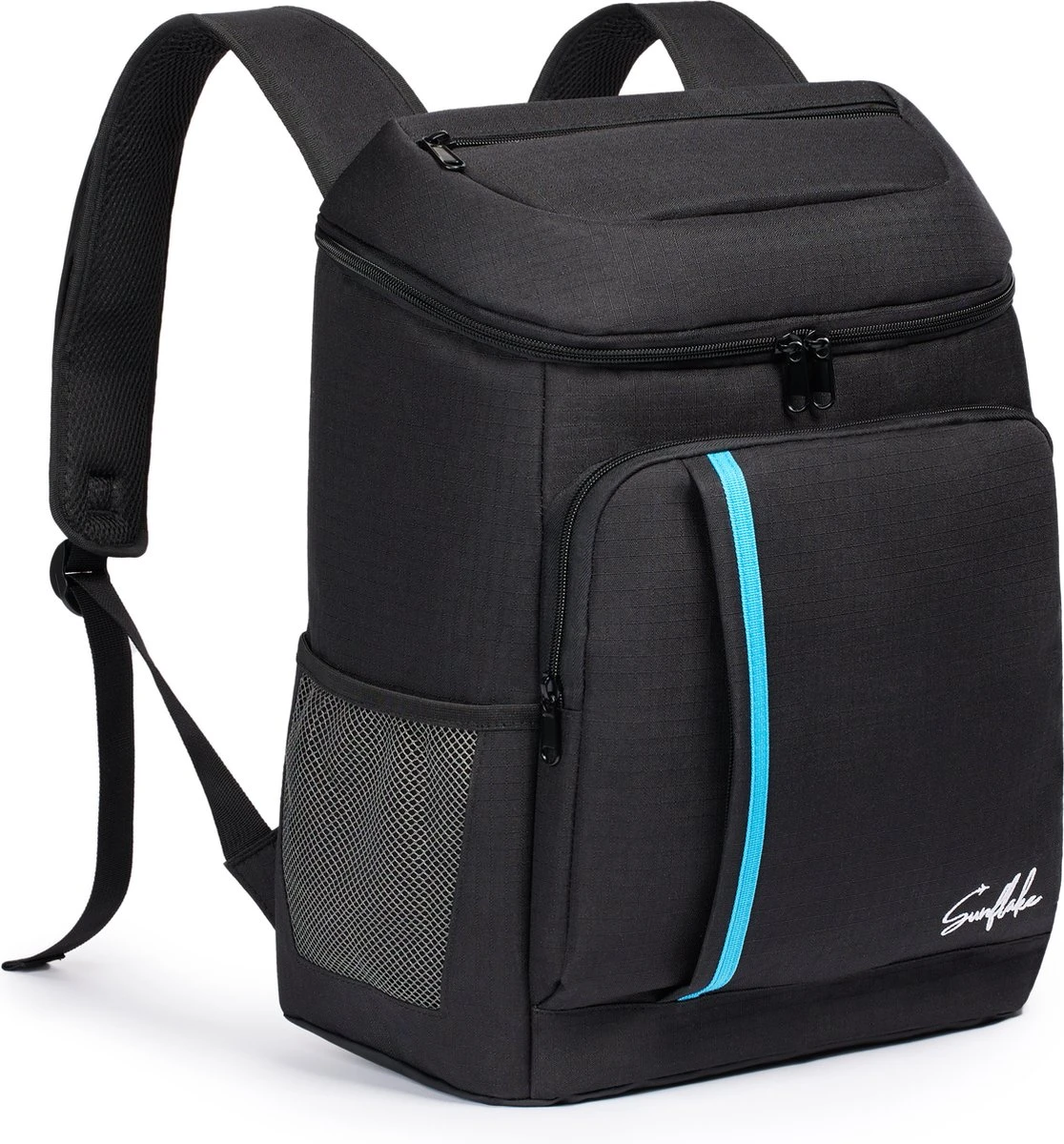 Sunflake Koelrugzak - Lunchtas - Koeltas Backpack Voor Dames & Heren - Zwart 1 Sunflake Koelrugzak - Lunchtas - Koeltas Backpack Voor Dames & Heren - Zwart