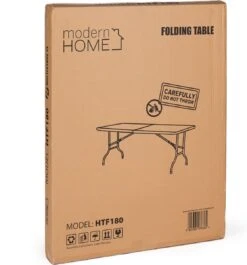 Inklapbare Tafel - Opklaptafel - 180x70x73,5 Cm - Wit -Campingwinkels 1117x1200