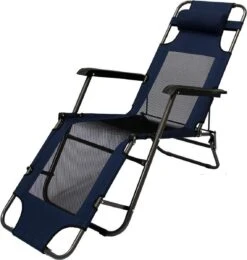 Ligstoel 180x60cm - Opvouwbaar Campingstoel Ligbed Strandstoel Tuinstoel Vouwligstoel Blauw -Campingwinkels 1141x1200 1