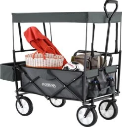 Monzana Bolderkar Opvouwbaar - 100 Liter - Met Afneembaar Dak Grijs -Campingwinkels 1148x1200 13