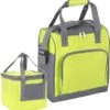 Basis Sterke Koeltas Set - 25 + 10 Liter - Lunchtas - Geïsoleerde Koeltassen - Picknicktas - Coolerbag - Groen