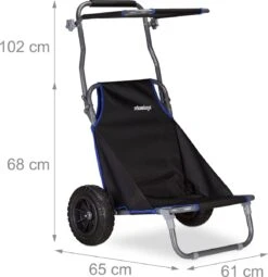 Relaxdays Strandkar Opvouwbaar - Strandstoel Met Zonnedak - Strand Stoel Op Wielen 11 Relaxdays Strandkar Opvouwbaar - Strandstoel Met Zonnedak - Strand Stoel Op Wielen -Campingwinkels 1162x1200