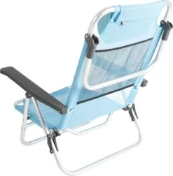 Bo-Camp Beach Chair - Monaco - Aluminium - Blauw -Campingwinkels 1176x1200