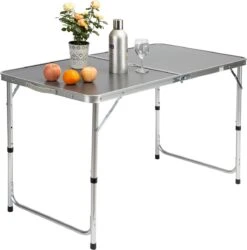 Casaria Campingtafel – Inklapbaar Verstelbaar - 120x60x70 Cm Grijs 12 Casaria Campingtafel – Inklapbaar Verstelbaar - 120x60x70 Cm Grijs -Campingwinkels 1185x1200