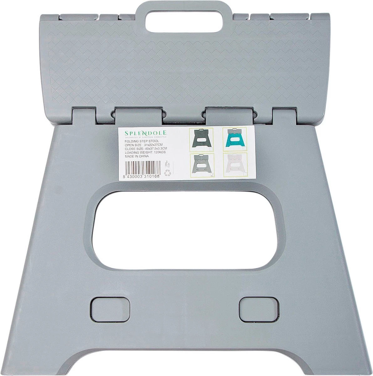 Splendole Opstapje Inklapbaar Caravanopstapje - Opvouwbaar - 120 Kg - 27 Cm Krukje Grijs 7 Splendole Opstapje Inklapbaar Caravanopstapje - Opvouwbaar - 120 Kg - 27 Cm Krukje Grijs - Afbeelding 7