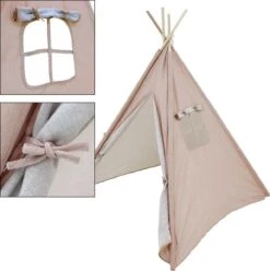 KidCollection Premium Tipitent - 103x103x160cm - Roze -Campingwinkels 1193x1200 1