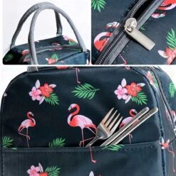 Koeltas - Lunchtas - Volwassenen En Kinderen - Compact & Handig: Zomer - Picknick -School - Lunch - Werk - Zwart Flamingo 13 Koeltas - Lunchtas - Volwassenen En Kinderen - Compact & Handig: Zomer - Picknick -School - Lunch - Werk - Zwart Flamingo -Campingwinkels 1195x1200 7