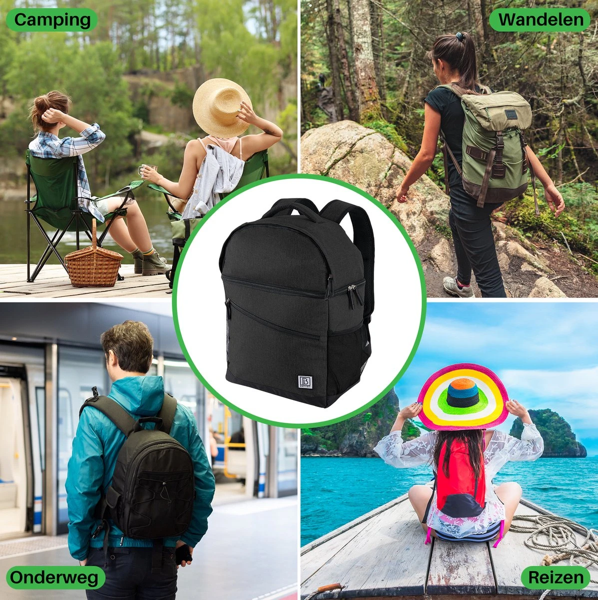 Brisby 4 Laags Geïsoleerde Koeltas Rugzak - 25 Liter - Met Handige Vakken Voor Bestek En Essentials - Waterafstotend Materiaal - Zwart 7 Brisby 4 Laags Geïsoleerde Koeltas Rugzak - 25 Liter - Met Handige Vakken Voor Bestek En Essentials - Waterafstotend Materiaal - Zwart - Image 7