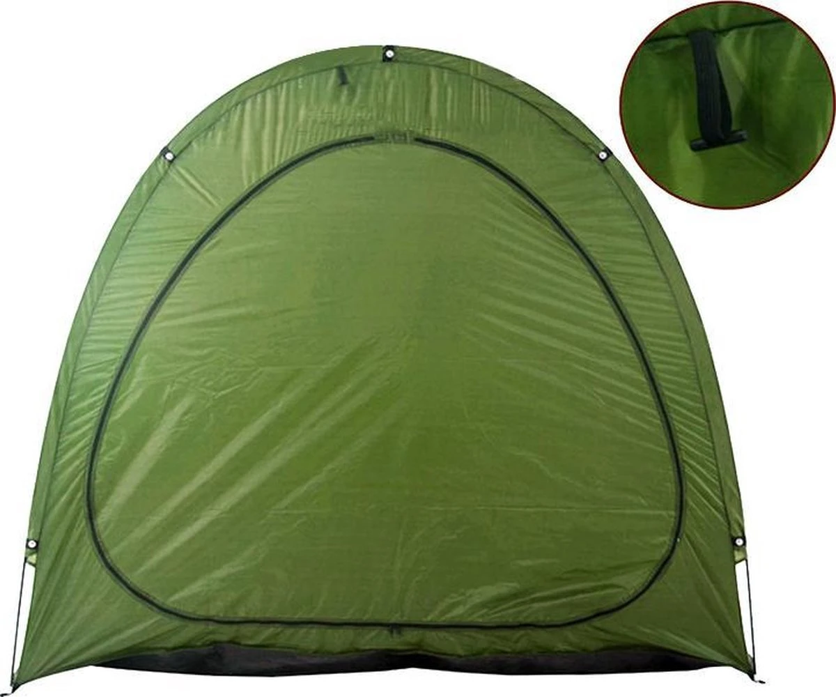 Merkloos Fietstent, Beschermhoes Fietsenschuur, Tent Voor Camping In De Open Lucht-groen 200*80*165CM 3 Merkloos Fietstent, Beschermhoes Fietsenschuur, Tent Voor Camping In De Open Lucht-groen 200*80*165CM - Afbeelding 3
