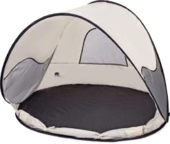 Deryan Luxe Pop Up Strandtent - Anti-UV 50+ - Cream -Campingwinkels 1200x1015 4