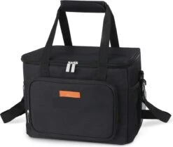 Lunchtas - Koeltas Voor Dames En Heren - Cool Bag - 4 Laags Geïsoleerde Koeltas - Kleine Cooler - Lunch Box - Lunchtas 15 Liter- Zwart