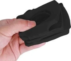 Kwmobile 1x Opvouwbare Houder Voor Flessen En Blikjes - Voor Koelkast En Voorraadkast - Siliconen Flessenhouder In Zwart - 31 X 9,5 X 1 Cm -Campingwinkels 1200x1021 3