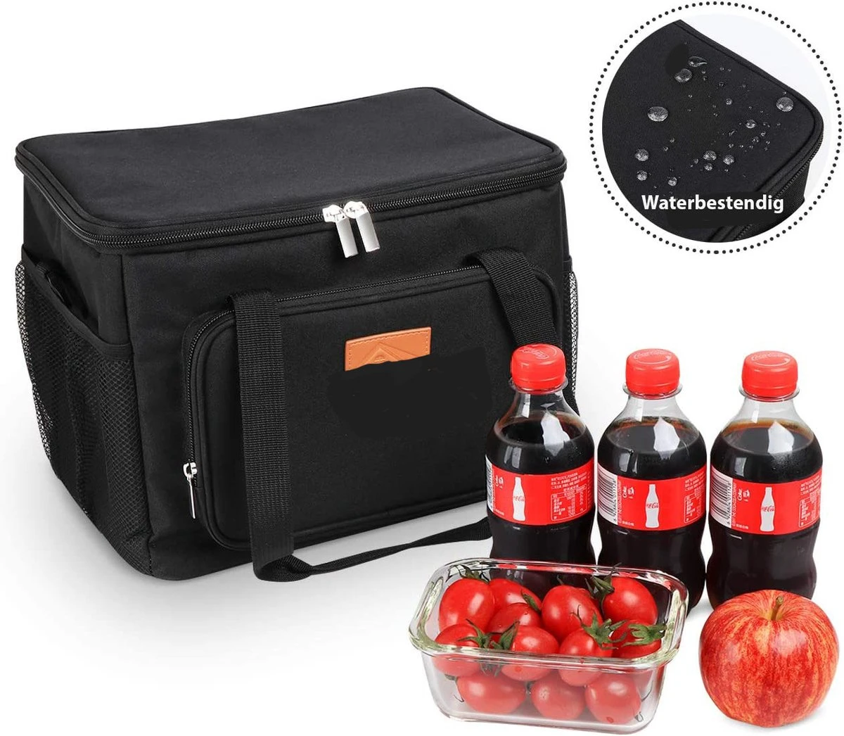 Lunchtas - Koeltas Voor Dames En Heren - Cool Bag - 4 Laags Geïsoleerde Koeltas - Kleine Cooler - Lunch Box - Lunchtas 15 Liter- Zwart 7 Lunchtas - Koeltas Voor Dames En Heren - Cool Bag - 4 Laags Geïsoleerde Koeltas - Kleine Cooler - Lunch Box - Lunchtas 15 Liter- Zwart - Image 7