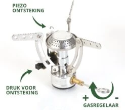 MacGyver Gasbrander Mini RVS - Camping Kookstel - Kookbrander - 10 Cm - Elektronische Ontsteking -Campingwinkels 1200x1047 5