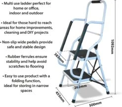 Aidapt Opstapkruk Met Leuning - 2 Treden 10 Aidapt Opstapkruk Met Leuning - 2 Treden -Campingwinkels 1200x1047 9