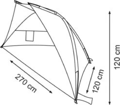 Waimea Strandtent - Bastion - Blauw -Campingwinkels 1200x1050 23