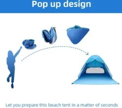IGOODS Pop-up Tent - 2/3-Persoons - Blauw -Campingwinkels 1200x1059 2