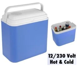 Excellent Cool Solutions - Draagbare Koelbox - Met Verwarm Functie - Blauw/wit - 24 Liter - 12V & 230V -Campingwinkels 1200x1060 3