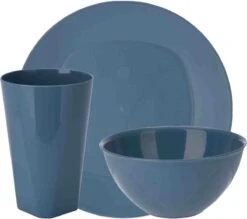 Serviesset 24-delig - Kunststof - Petrol - 8 Personen 9 Serviesset 24-delig - Kunststof - Petrol - 8 Personen -Campingwinkels 1200x1066 3