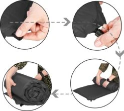 Springos Slaapmat | Zelfopblazend | 180 Cm | Inclusief Hoes | Zwart -Campingwinkels 1200x1072 3