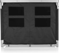 Campart Campingkeuken KI-0734 - Campingkast Groot - 4 Verstelbare Poten - Opvouwbaar En Lichtgewicht - Inclusief Opbergtas - Grijs -Campingwinkels 1200x1077