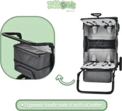 FableKids LEO X4Plus Opvouwbare Wagen Met Dak Fossil Grey 23 FableKids LEO X4Plus Opvouwbare Wagen Met Dak Fossil Grey -Campingwinkels 1200x1091 4