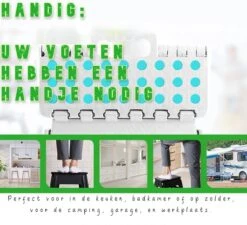 Splendole Opstapje Inklapbaar Caravanopstapje - Opvouwbaar - 100 Kg - Zwarte Krukje -Campingwinkels 1200x1094 7