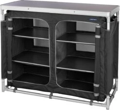 Campart Campingkeuken KI-0734 - Campingkast Groot - 4 Verstelbare Poten - Opvouwbaar En Lichtgewicht - Inclusief Opbergtas - Grijs -Campingwinkels 1200x1105 2