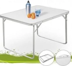 Merkloos Aluminium Inklapbare Tuintafel - Campingtafel - 80x60x68 Cm -Campingwinkels 1200x1105 4