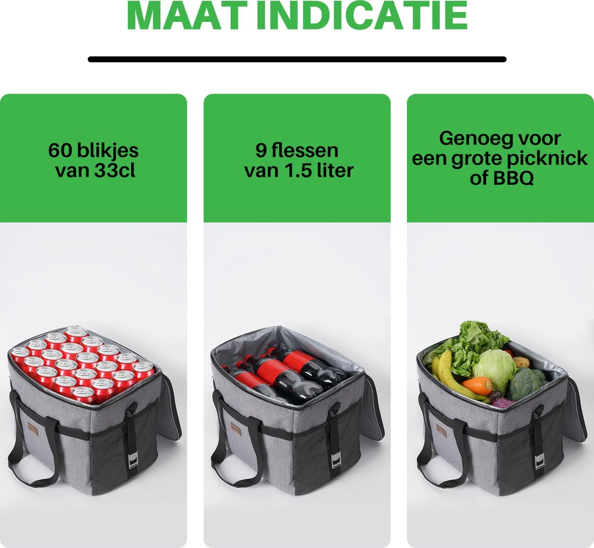 Packaway 4 Laags Geïsoleerde Koeltas - Lunchtas 30 Liter - Grijs 5 Packaway 4 Laags Geïsoleerde Koeltas - Lunchtas 30 Liter - Grijs - Image 5
