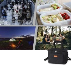 Lunchtas - Koeltas Voor Dames En Heren - Cool Bag - 4 Laags Geïsoleerde Koeltas - Kleine Cooler - Lunch Box - Lunchtas 15 Liter- Zwart 11 Lunchtas - Koeltas Voor Dames En Heren - Cool Bag - 4 Laags Geïsoleerde Koeltas - Kleine Cooler - Lunch Box - Lunchtas 15 Liter- Zwart -Campingwinkels 1200x1107 5