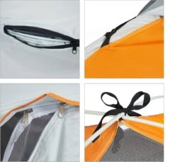 Relaxdays Strandtent Pop-up - Omkleedtent - 145x180 Cm - 2-3 Personen - Beachtent -compact - Oranje -Campingwinkels 1200x1113 6